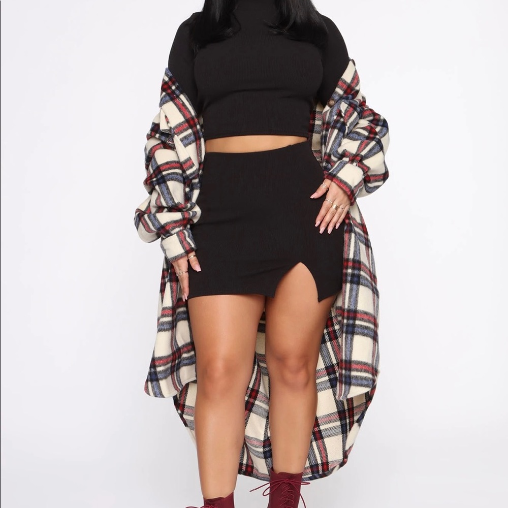 Plaid Oversize Coat